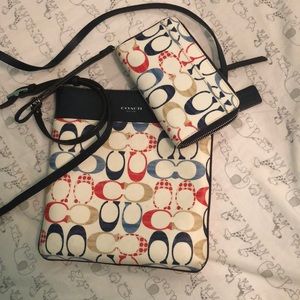 Beautiful crossbody bag and wallet